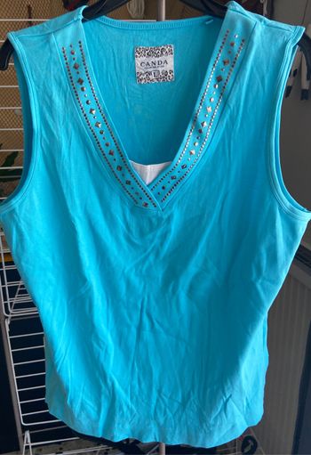 Débardeur turquoise