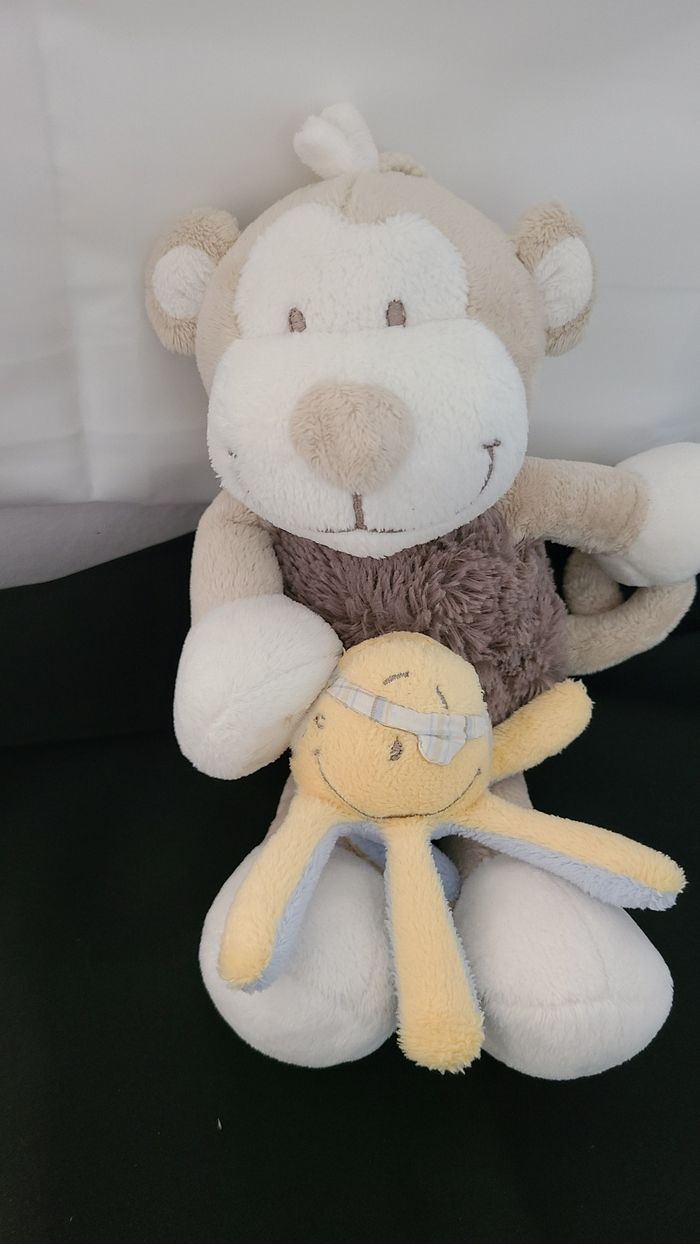 Peluche musicale Bono singe NOUKIE'S Bill et Bono pieuvre Calypso - photo numéro 4