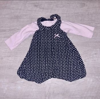 Ensemble robe et t-shirt 1 mois
