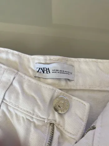 Jeans large 3/4 zara