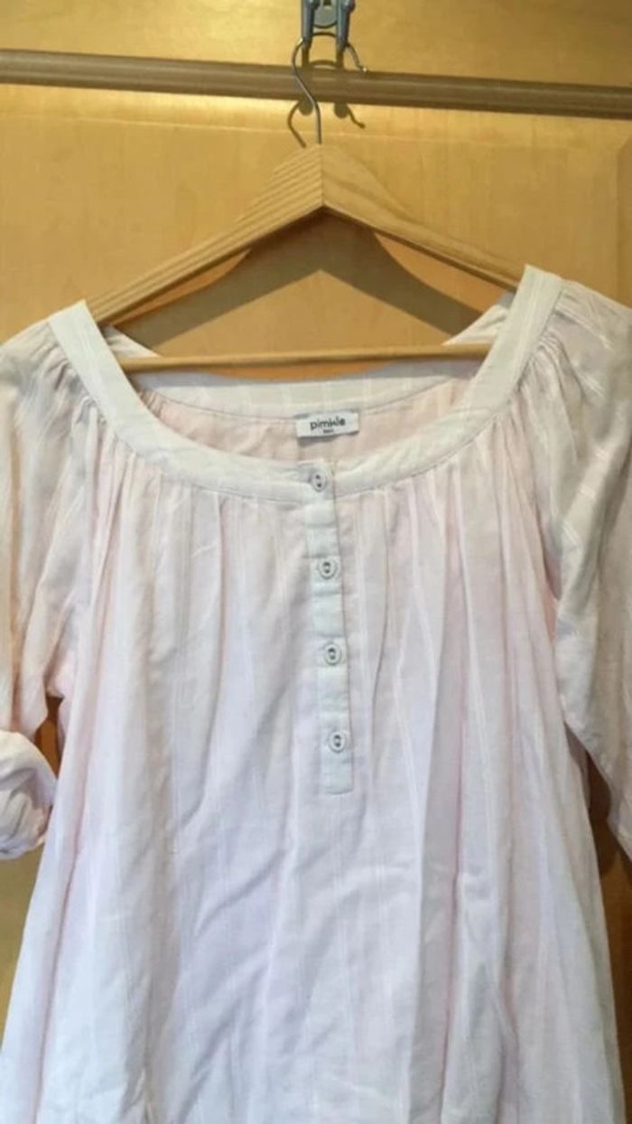 Tunique Pimkie rose pâle en coton Taille 36 - photo numéro 3