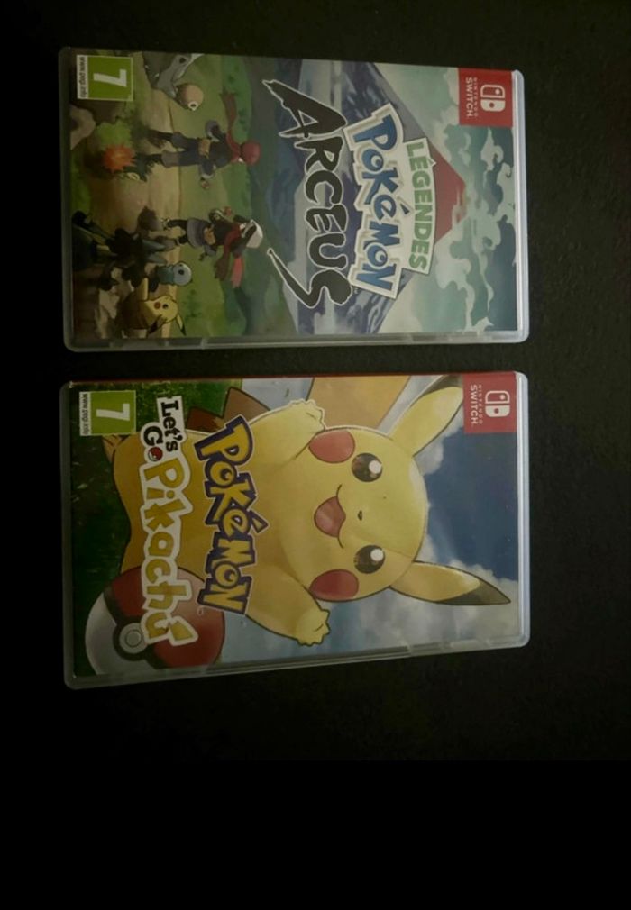 2 jeux Pokémon  pour la Nintendo switch