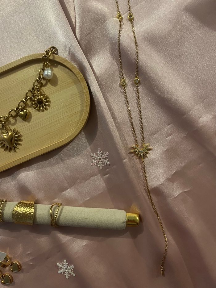 Box bijoux, parure, acier inoxydable, ajustable, fait main, tendance, collier, bagues, boucles d’oreilles - photo numéro 5