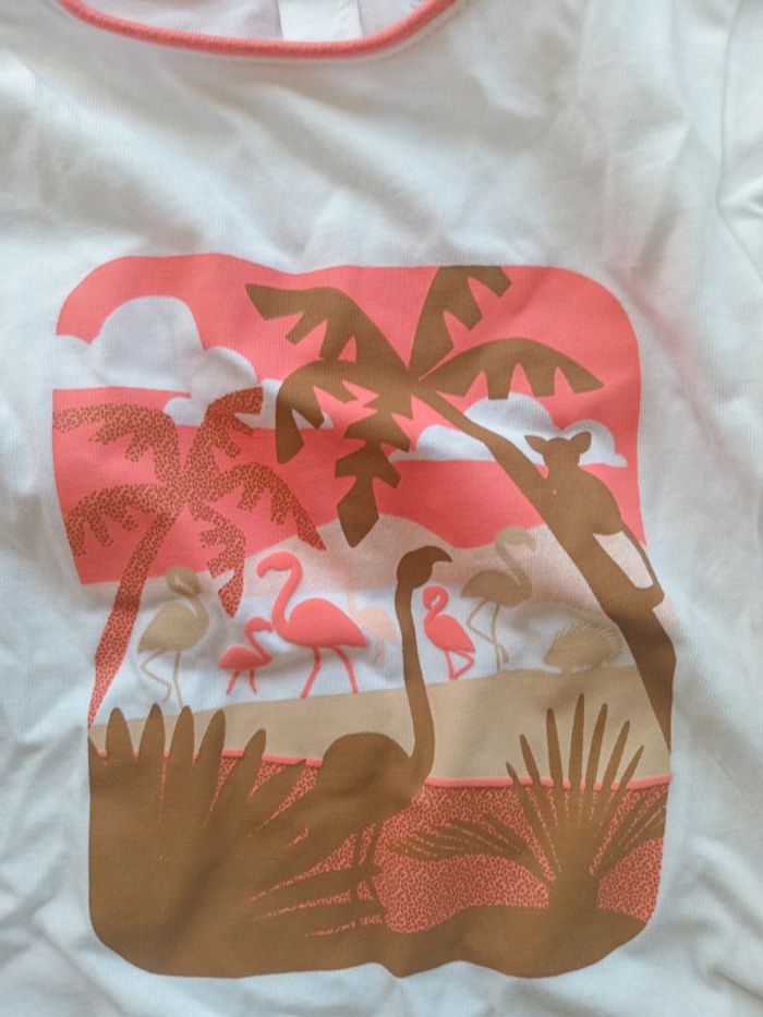 Tee shirt fille Obaïbi neuf 18 mois coton - photo numéro 3