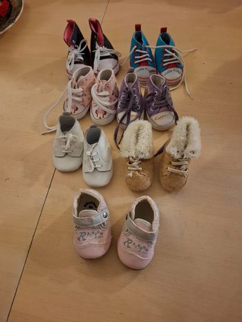 Lot 7 paires chaussures bébé