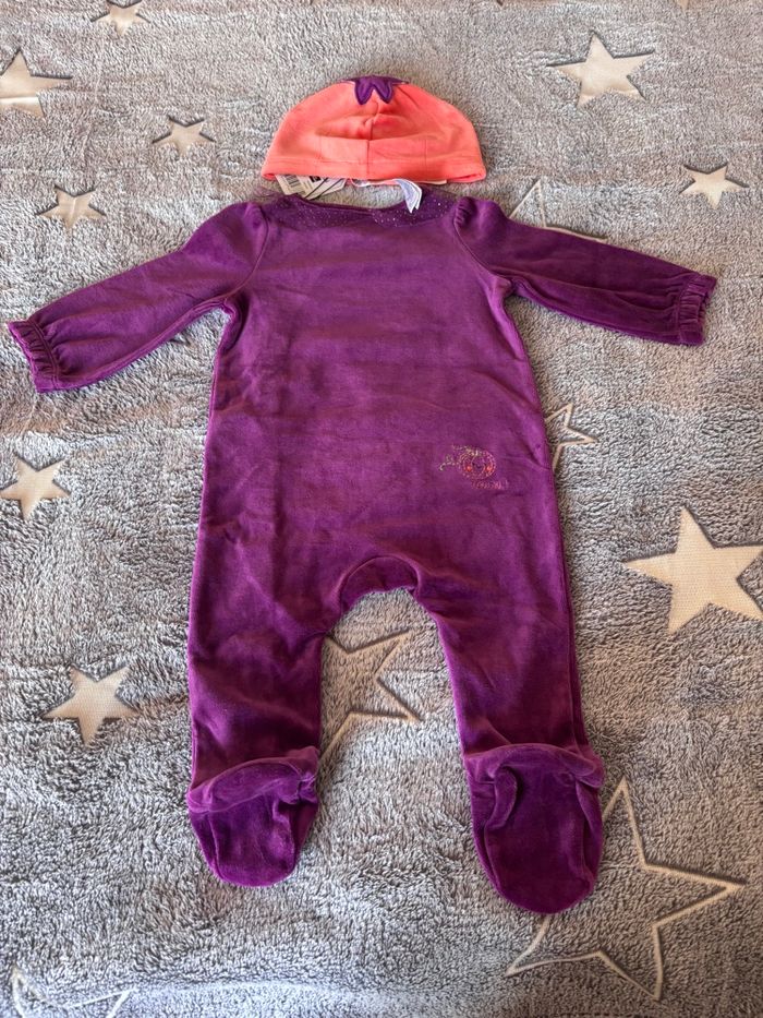 Grenouillère et bonnet Halloween fille 12 mois sergent major - photo numéro 2