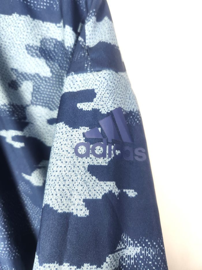 Veste légère Adidas, couleur bleu, taille M - photo numéro 4
