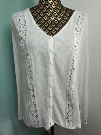 Blouse boutonnée blanche Firefly - Taille 46
