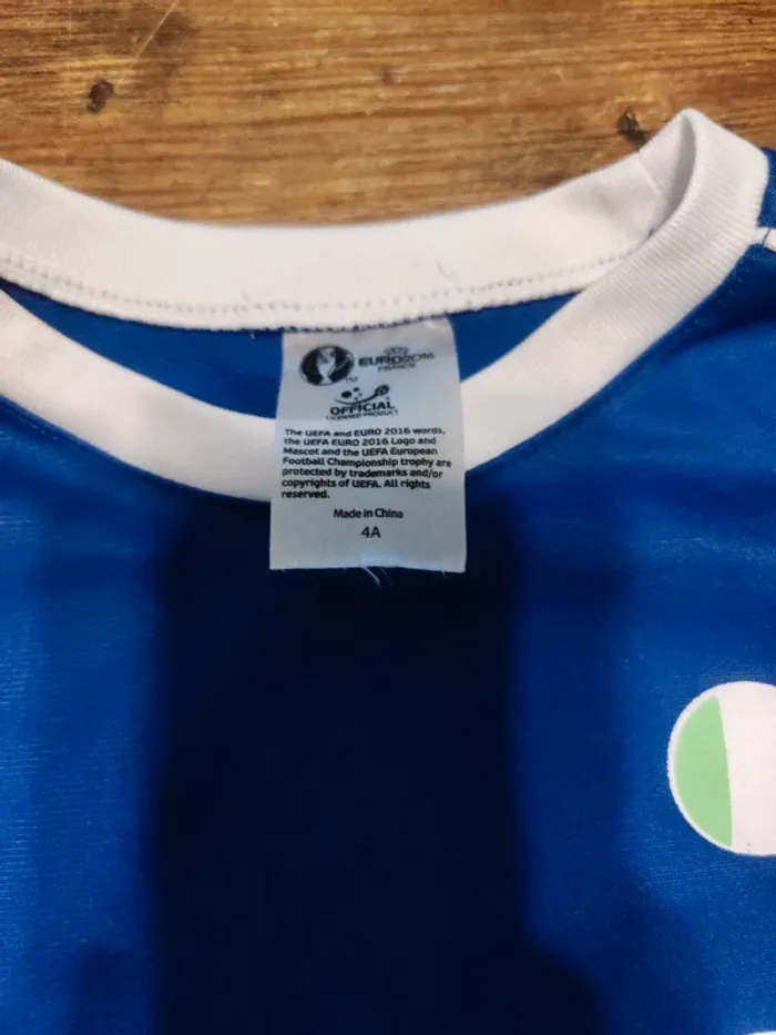 Maillot de foot enfant Italie euro2016 France - photo numéro 2