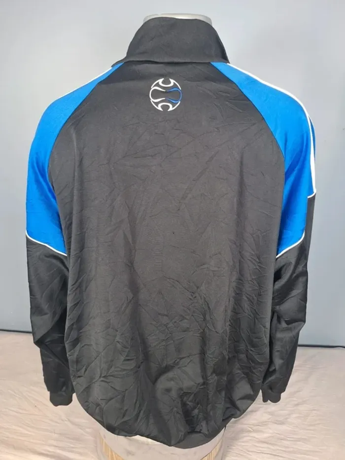 Veste Adidas vintage zippée – Taille L – Bleu/Noir – 2005 - brodé (573) - photo numéro 8