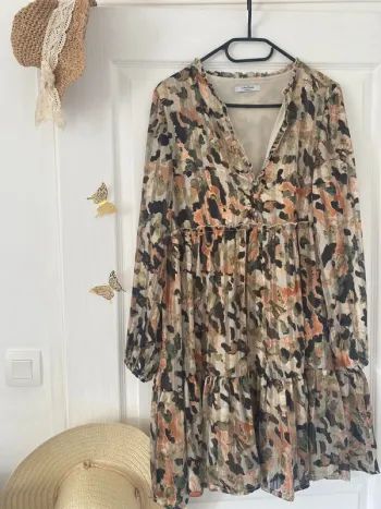 Robe effet léopard