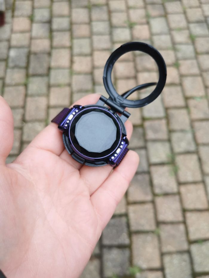 Montre rechargeable compteur de pas bracelet métal - photo numéro 7