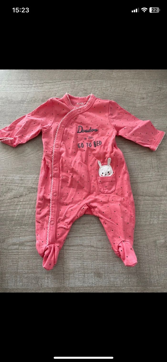 Lot de 5 pyjamas 1 mois - photo numéro 3