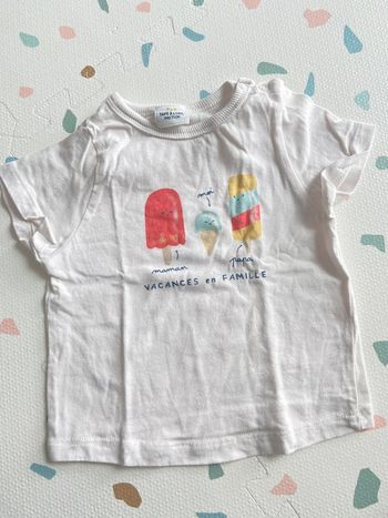T shirt imprimés glaces Tape à l’œil 9 mois