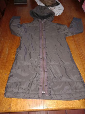 😷manteau imperméable Okaidi fourrure intérieur 8ans marron