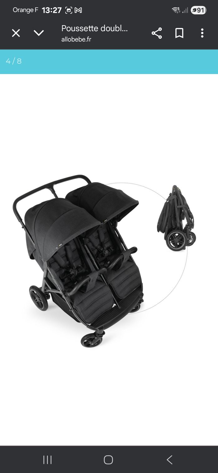 Poussette double hauck - photo numéro 3