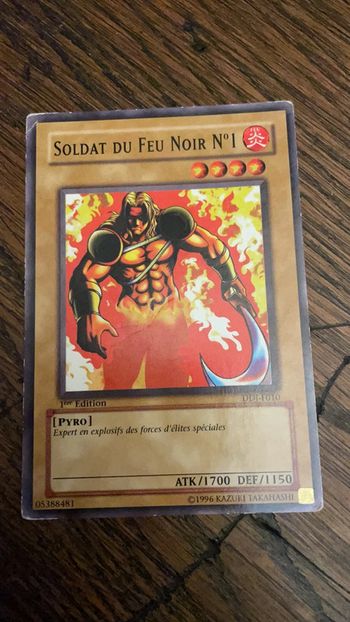Carte Yu-Gi-Oh! : Soldat du feu noir n1 - DDJ-F010
