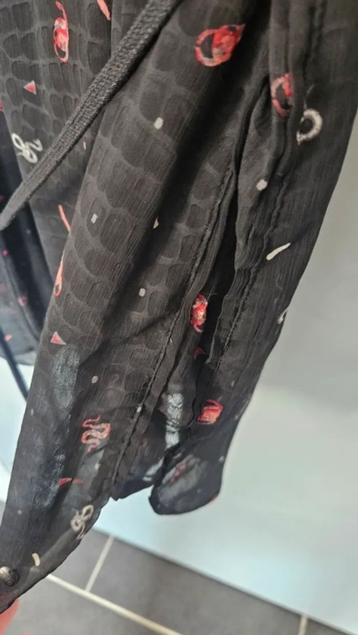 Robe noire Garcia Jeans M- imprimé serpent tendance - photo numéro 6
