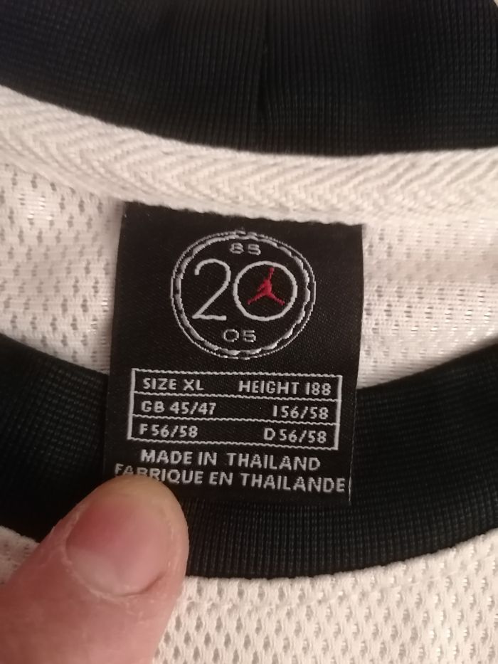 Débardeur Jordan Basket blanc et noir XL - photo numéro 3