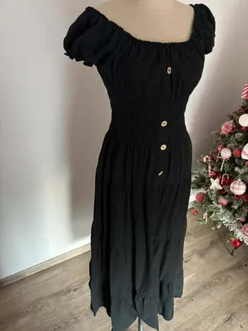 Robe noire longue