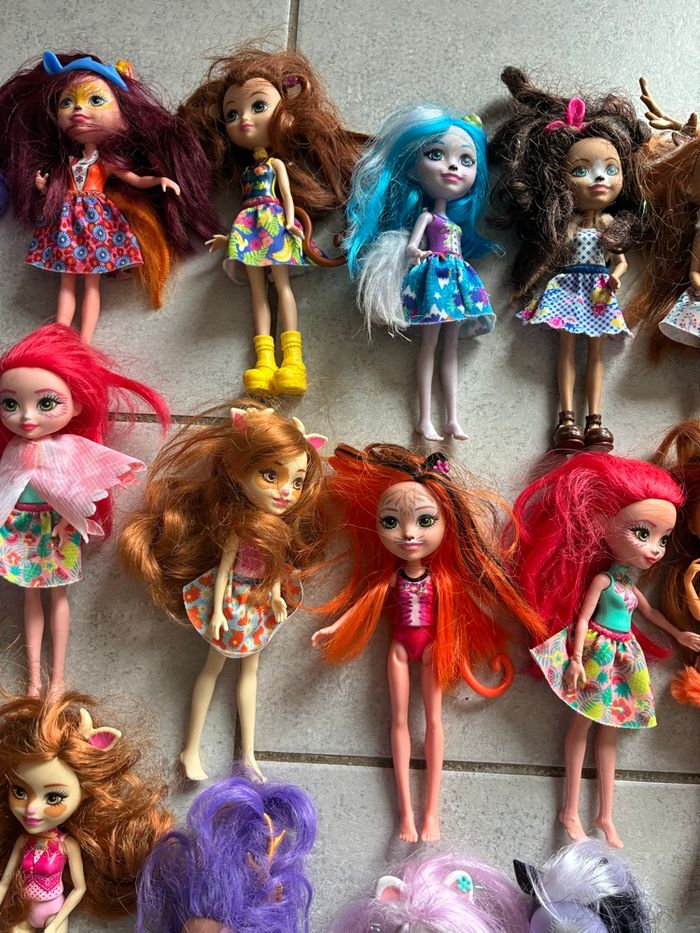 Lot 20 poupées enchantimals - photo numéro 7