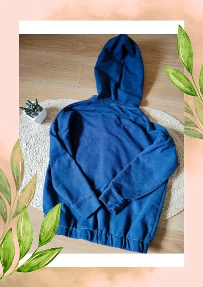 Gilet zippé à capuche reine des neiges 2 taille 5-6 ans en très bon état - photo numéro 2