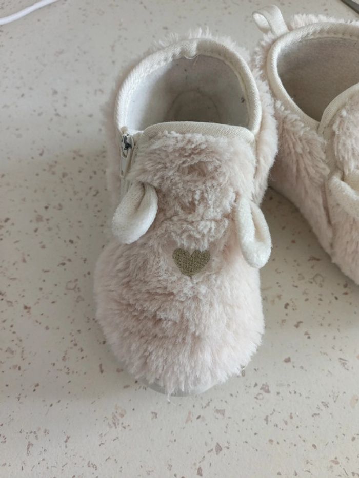 Joli chausson hiver motif coeur - photo numéro 5