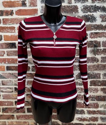 👚 Pull fin côtelé à rayures – MS Fashion – Taille 36
