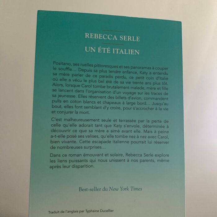 Roman Un été Italien - photo numéro 3