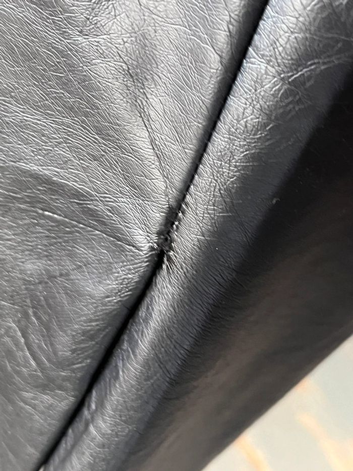 Jupe crayon mi longue cuir synthétique noir taille 38 - photo numéro 13