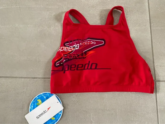 Maillot brassière rouge