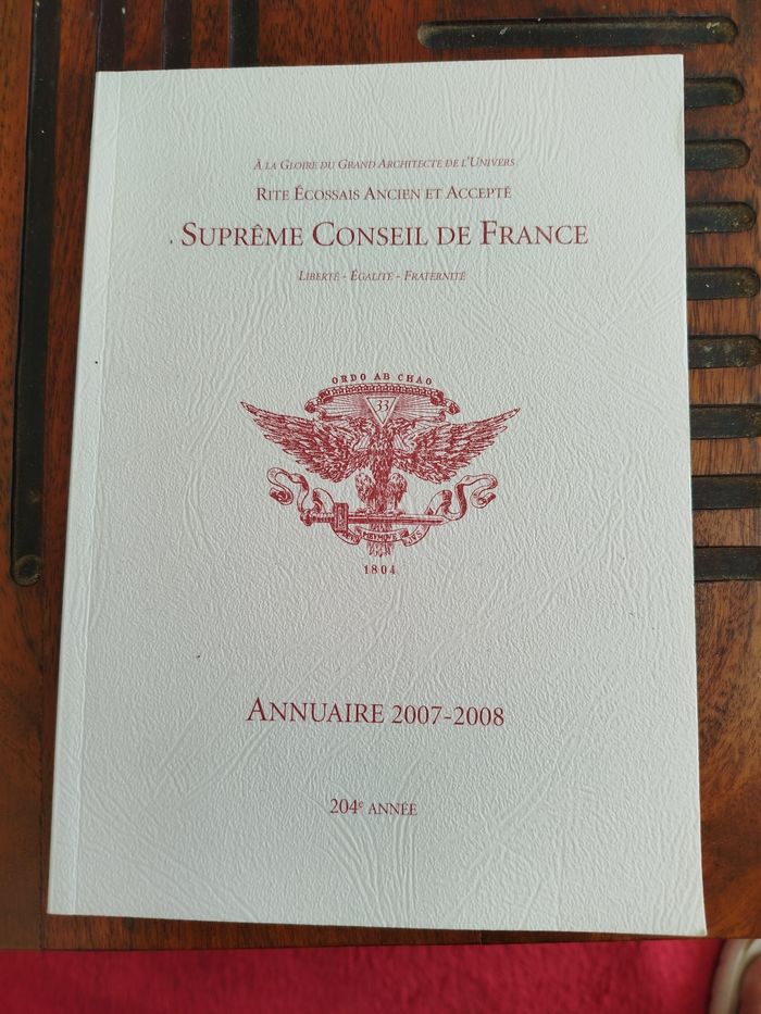 Livre suprême conseil de France