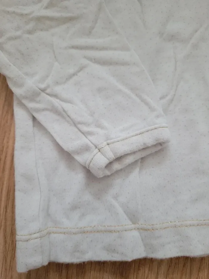 T-shirt blanc détails dorés Orchestra 6 mois - photo numéro 2