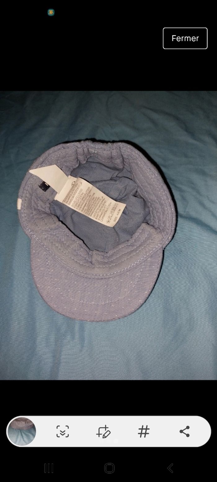 Casquette fille style jean avec petites oreilles - photo numéro 3