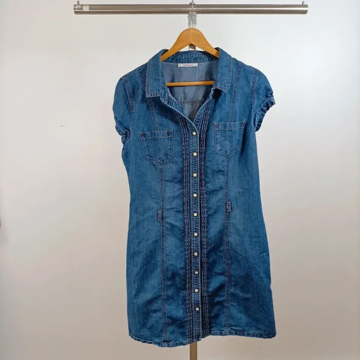 Lot vetement femme 4 robes taille L – jean, fleuries, décontractées – Camaïeu, Esprit 009 - photo numéro 2