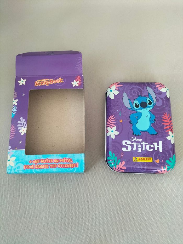 💜 Coffret Stitch : Boîte+ 10 pochettes de stickers - Disney/Panini - Neuf 💜 - photo numéro 3