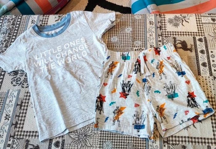 Lot de 4 🧸 ensembles 🌿 short et tee shirt 🎈 pour éte 🐦 18 à 24 mois 🐦 - photo numéro 12