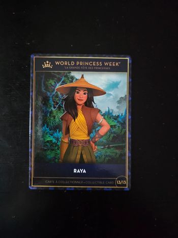 Carte disneyland paris collector/world princess week/raya