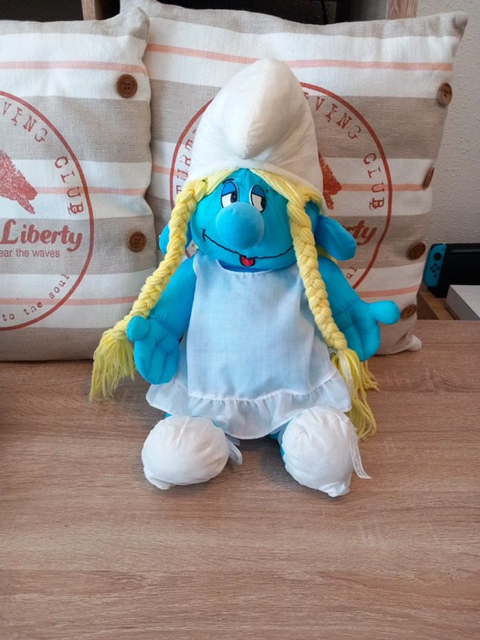 Peluche Schtroumpfette puffalump bikin 1983