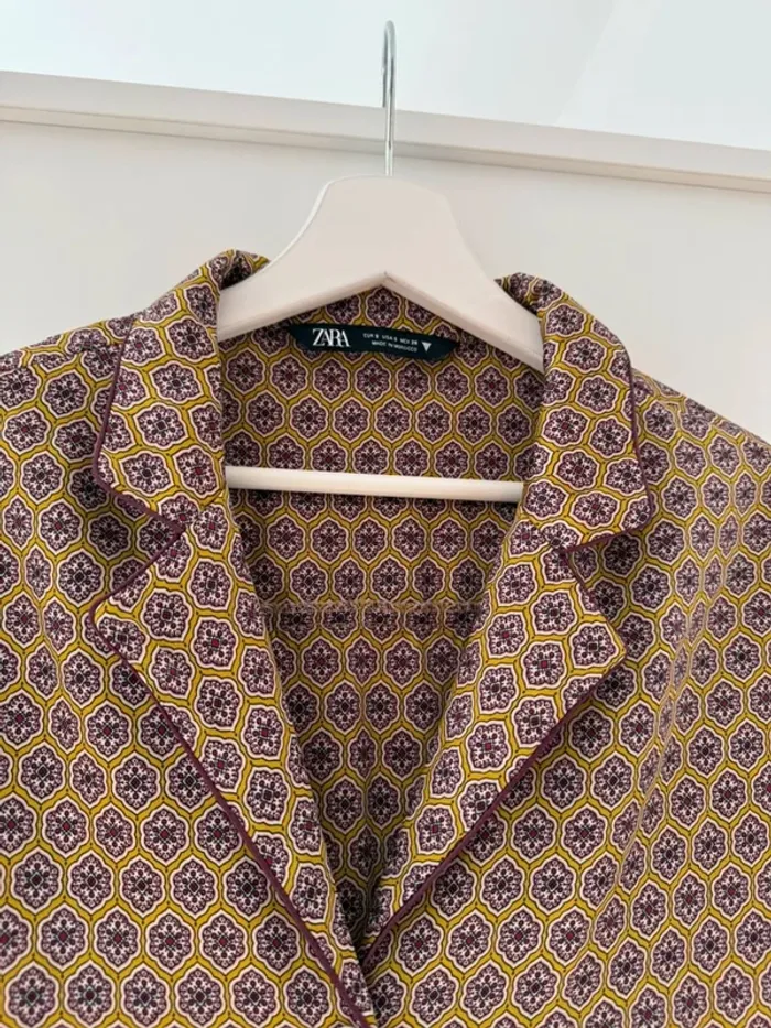 Superbe Chemise fluide satinée longue Zara neuve 🌸 S 36 - photo numéro 9