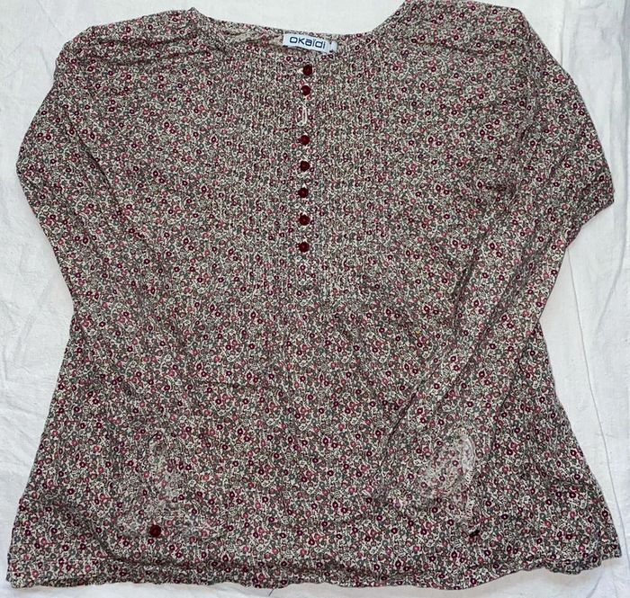 Blouse fleurie okaidi 6 ans