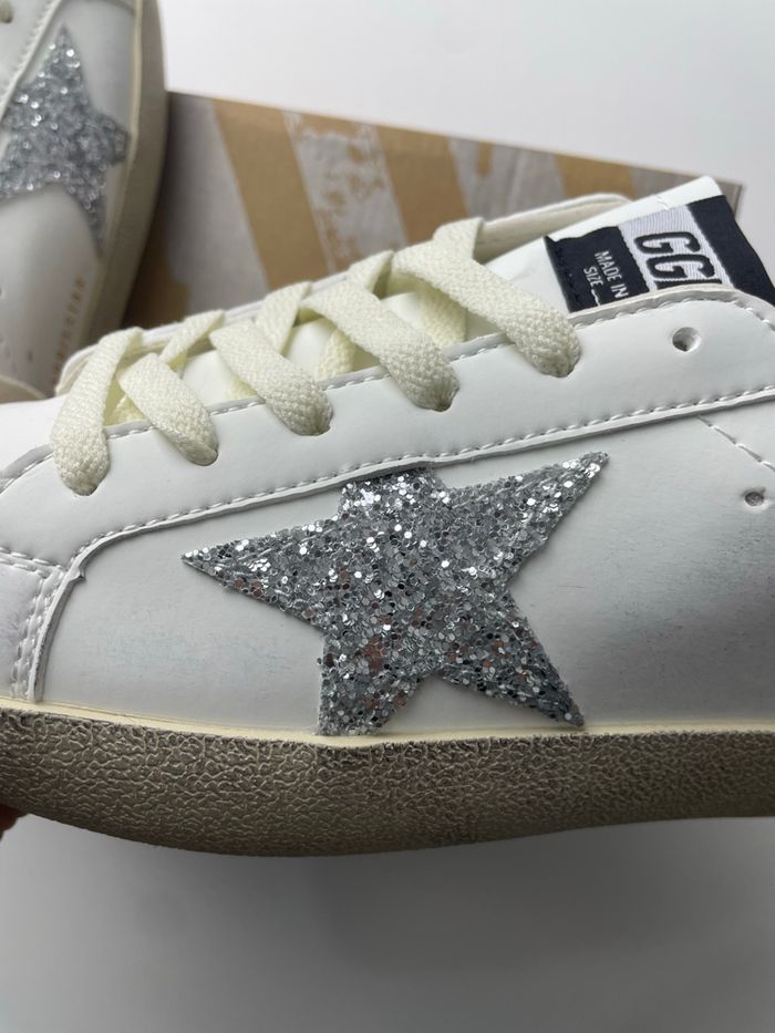 Golden goose blanche étoile argenté pailletée - photo numéro 4