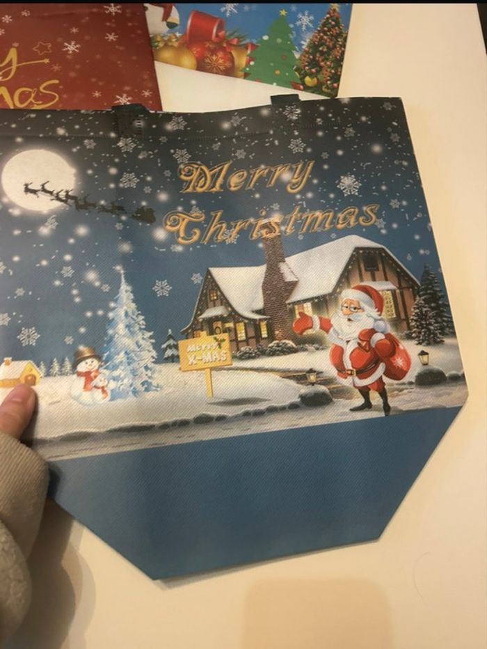 Lot NEUF de 10 sacs cabas sur le thème de Noël - photo numéro 3