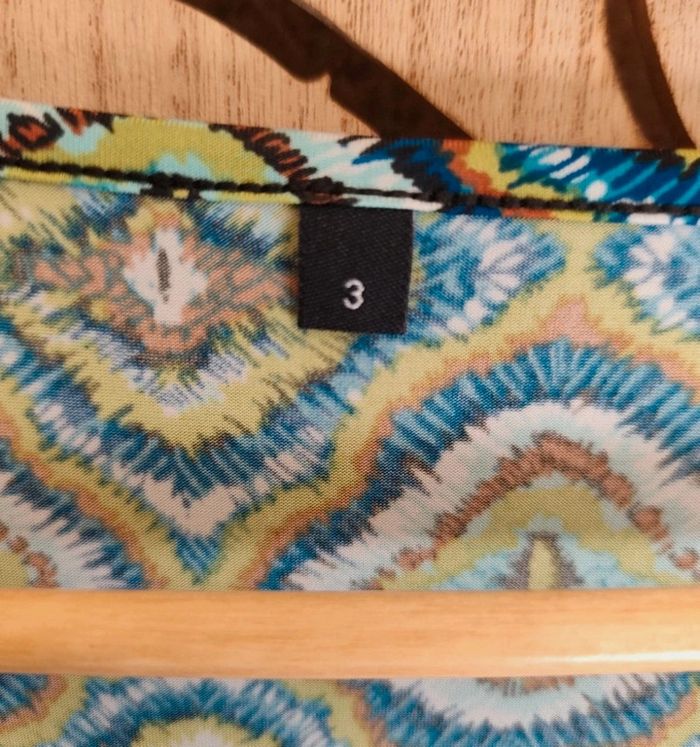 Robe fluide imprimée manches fendues Taille 3 - photo numéro 8