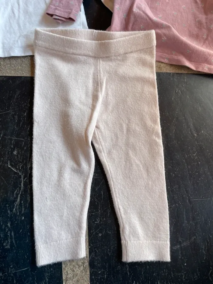 Lot 2 t shirt manches longues et un legging 12 mois - photo numéro 4