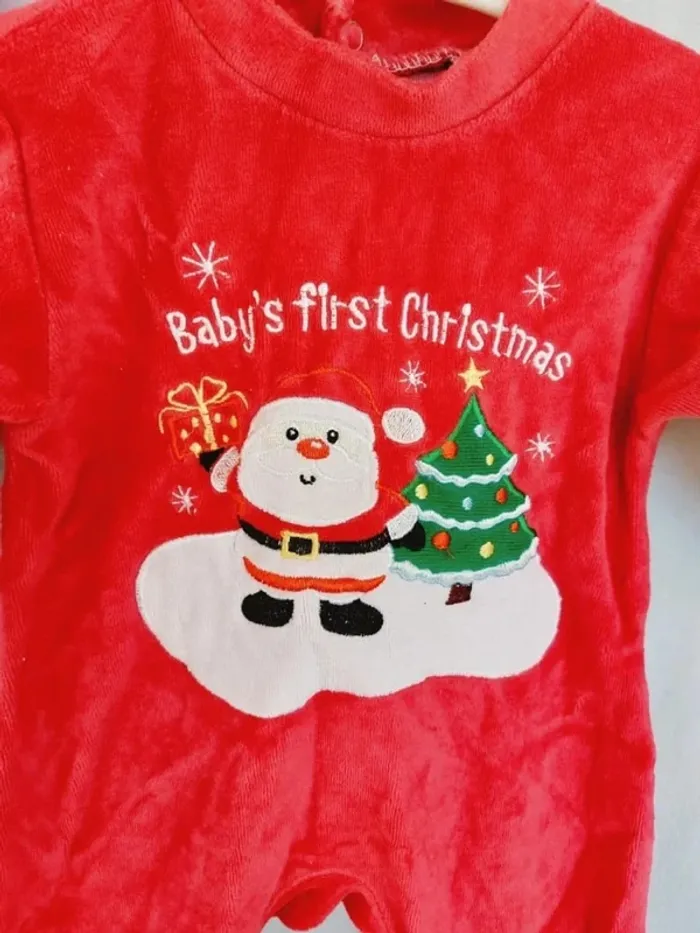 Pyjama velours mixte Noël 3 mois mixte King Bear - photo numéro 2