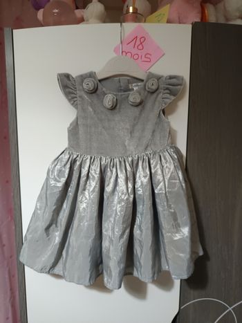 Robe de cérémonie grise 18 mois 