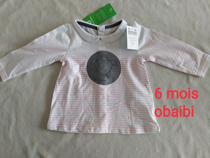 T-shirt manches longues 6 mois obaibi