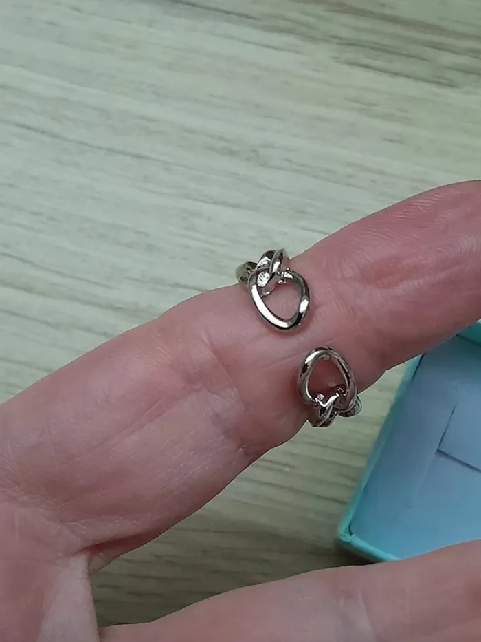 Bague chaine, maillons, argentée, réglable, style Hip Hop - photo numéro 5