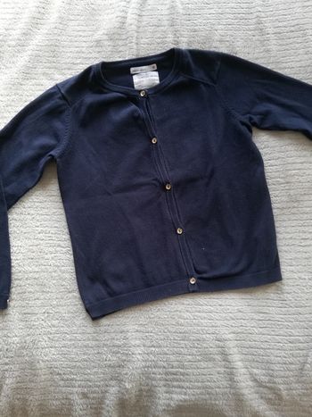 8 ans fille gilet Zara girls bleu marine